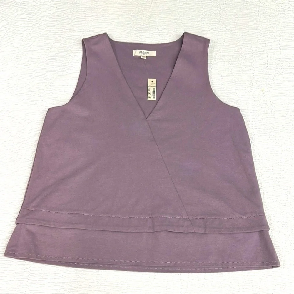 Madewell Purple Sleeveless Tank Top - Picture 6 of 6